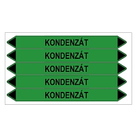 Značení potrubí, kondenzát,5 ks, 150 × 12 mm